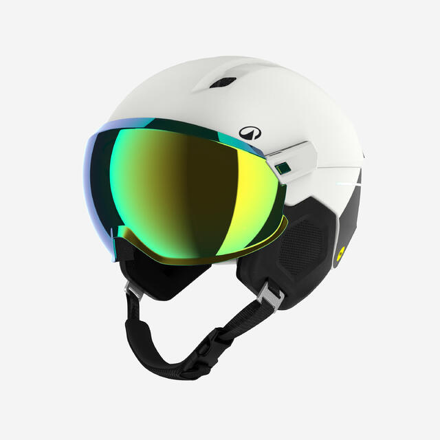 Skihelm Erwachsene mit Visier - PST950 MIPS weiß