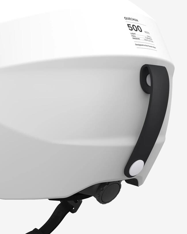 Kask narciarski dla dorosłych PST 500 biały matowy