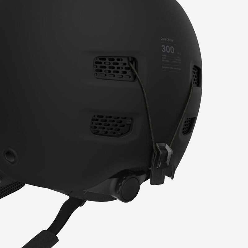 Cască schi și snowboard adulți și copii, FS 300 negru