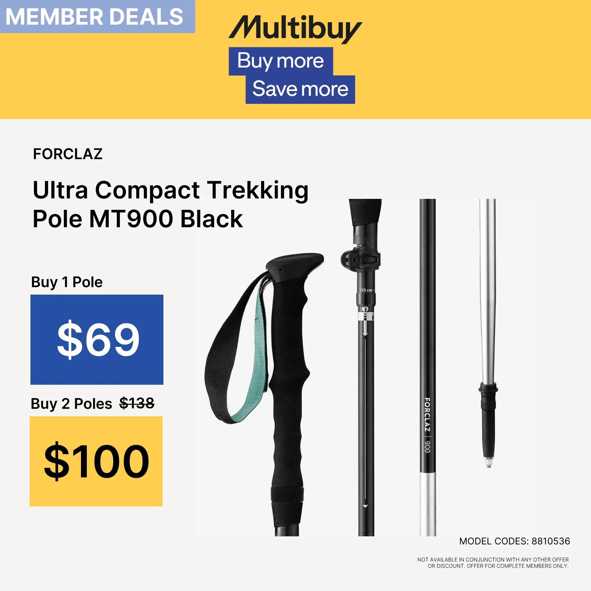 1 bâton ultra-compact de trek - MT900 noir 7/15