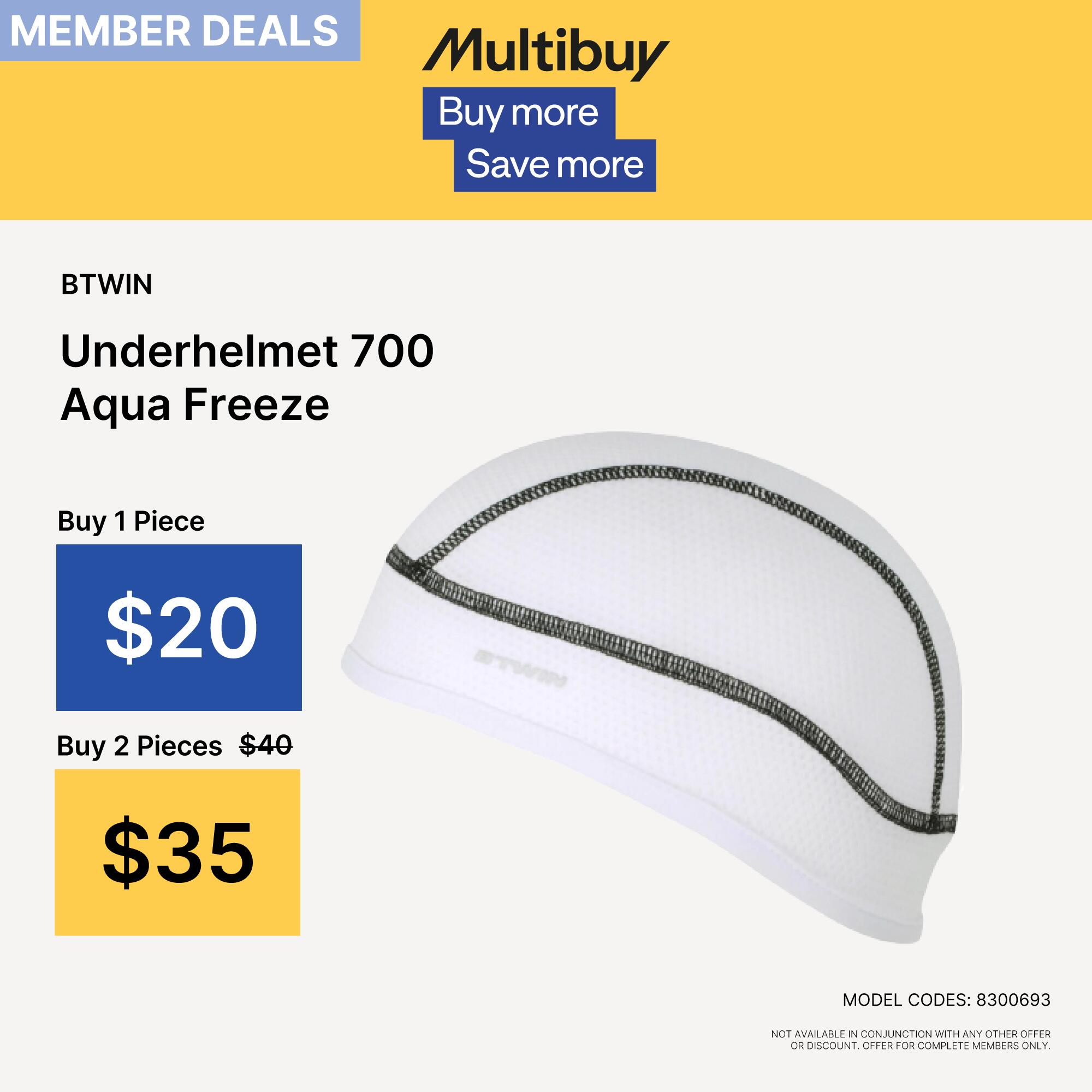 Sottocasco ciclismo 500 AQUAFREEZE bianco 7/8