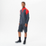 Sweat de football 1/2 zip viralto club gris anthracite et rouge.