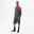 Sweat de football 1/2 zip viralto club gris anthracite et rouge.