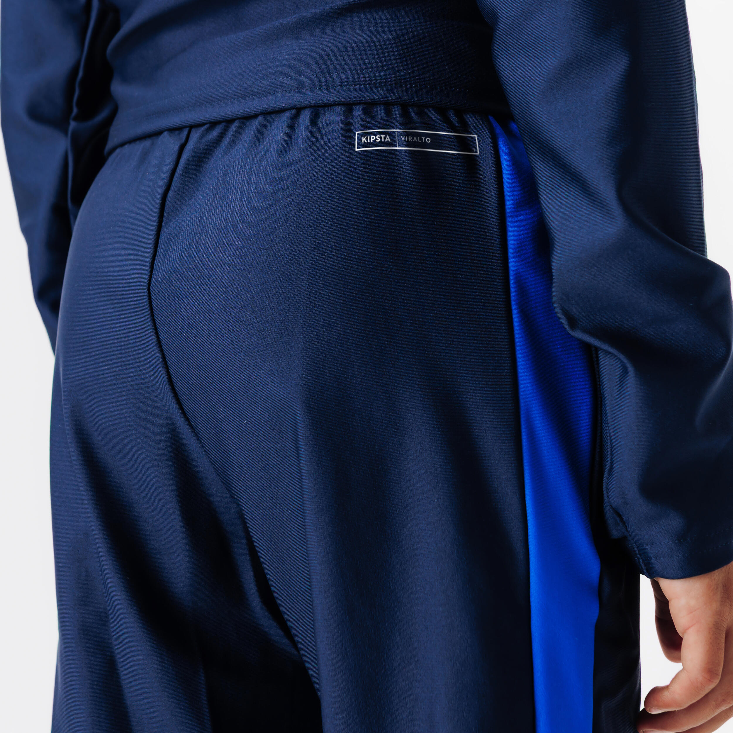 Voetbalbroek VIRALTO CLUB marineblauw/blauw 3/6