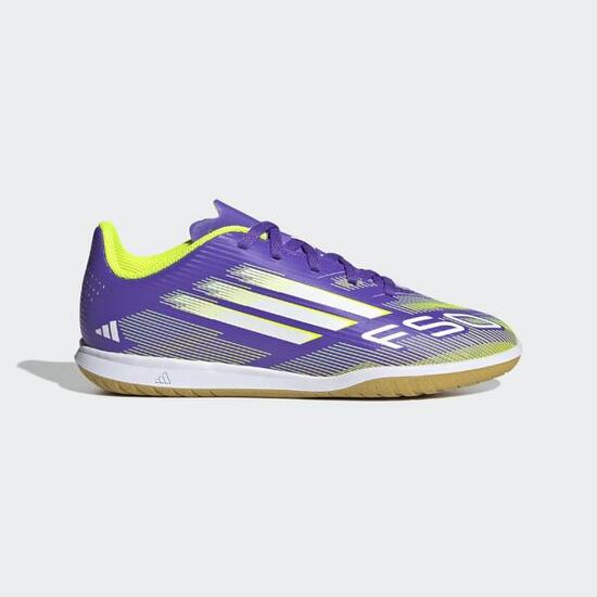 Scarpe calcio bambino F50 Club Futsal viola