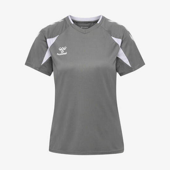 Maillot de handball Femme - Hummel Core 2.0 gris et blanc