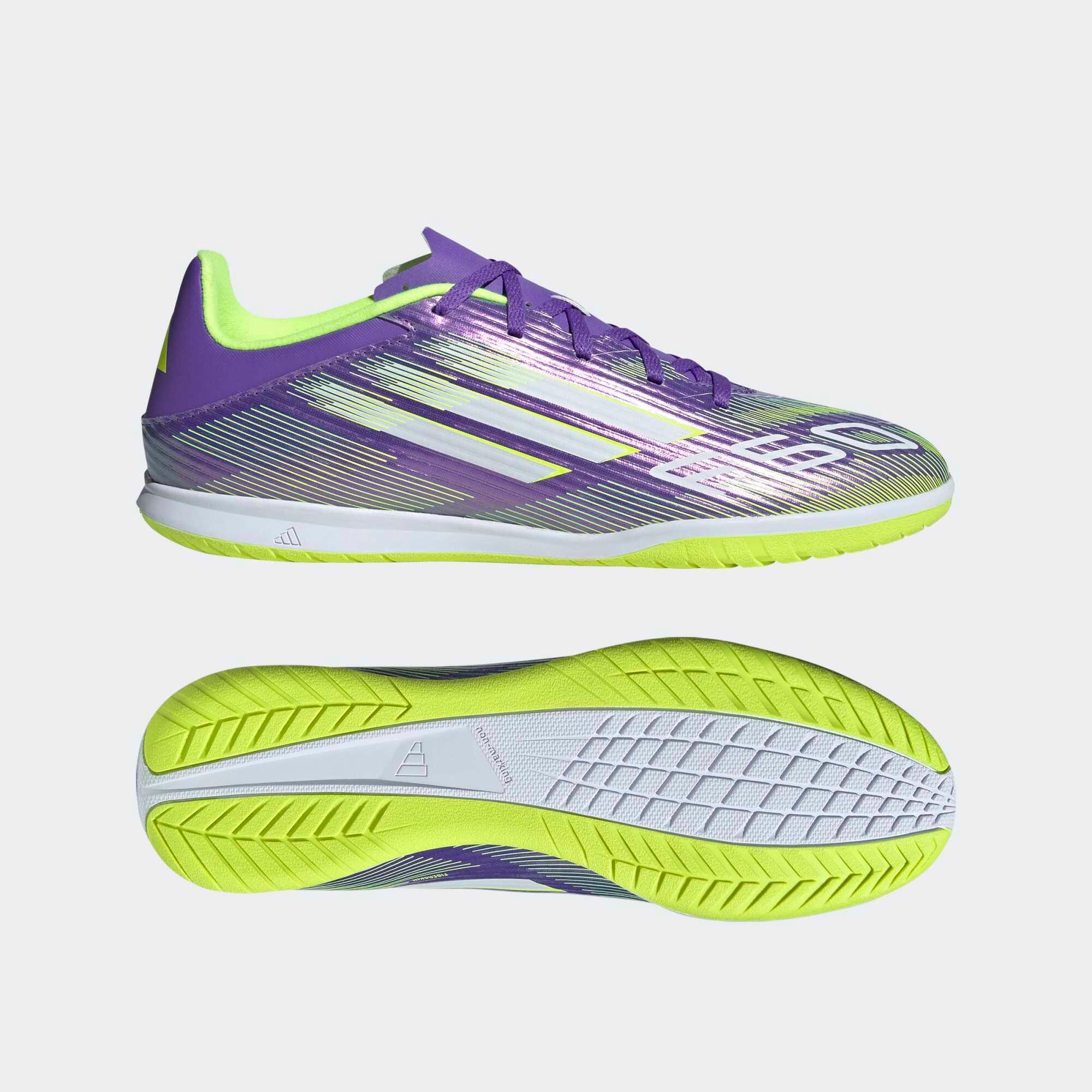 Sapatilhas de Futsal Adulto F50 Club Roxo 8/10