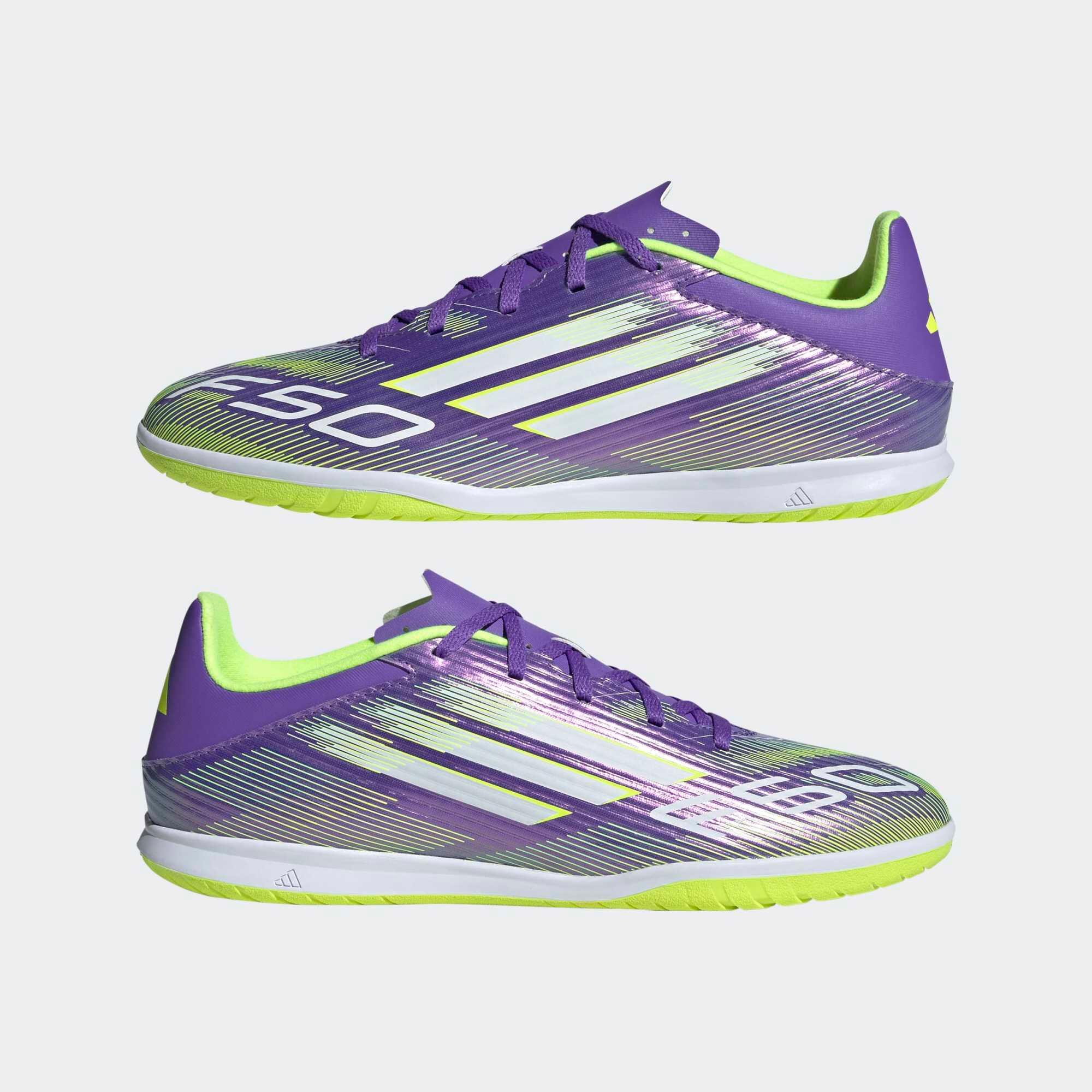 Sapatilhas de Futsal Adulto F50 Club Roxo 7/10