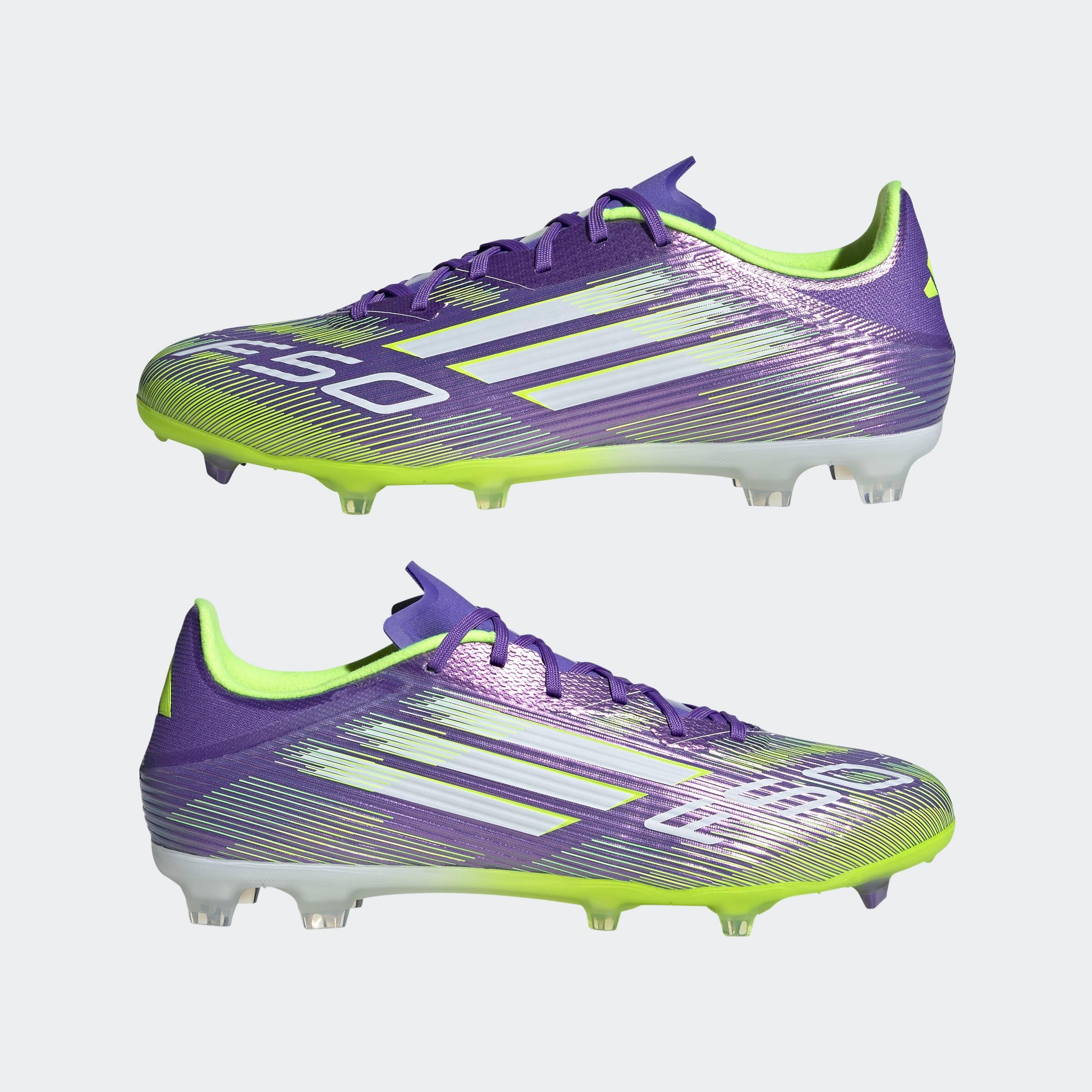 Chaussure F50 League FG/MG Adulte Violet/Jaune 10/11