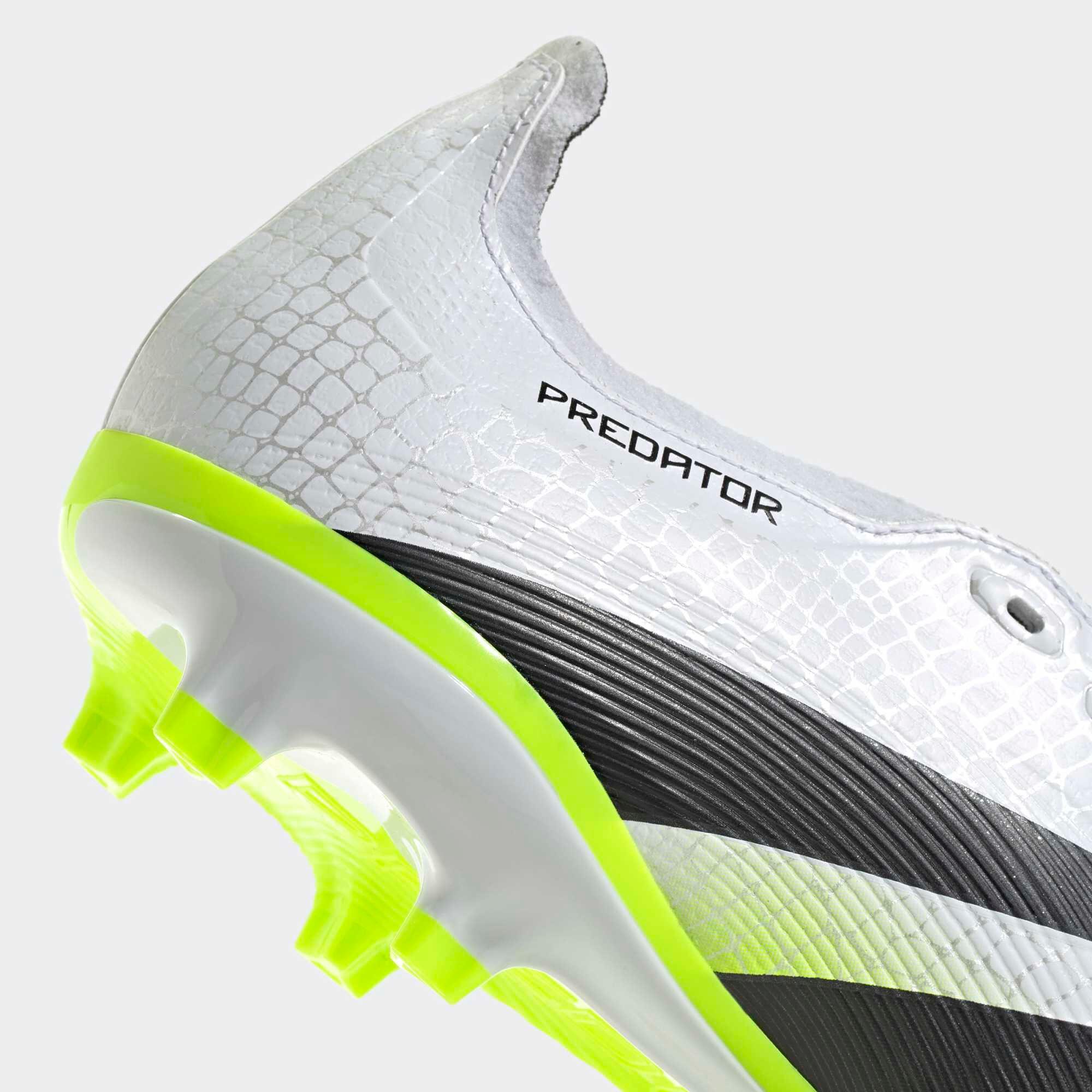 Schuhe Predator League FG/MG für Erwachsene weiss/grün 5/11