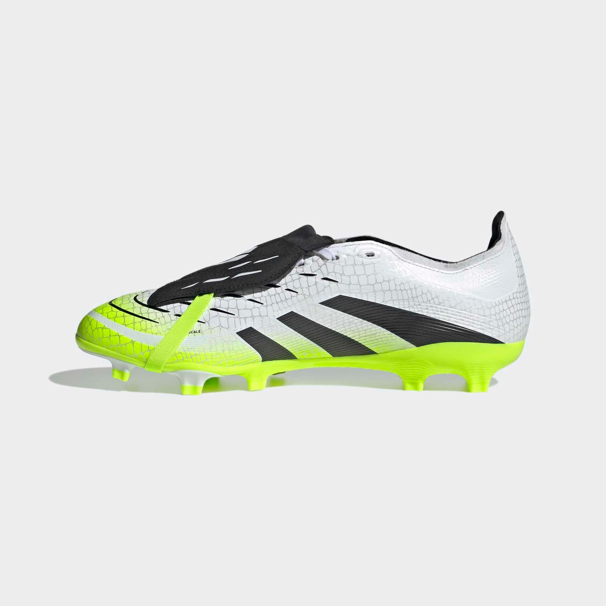 Schuhe Predator League FG/MG für Erwachsene weiss/grün 10/11