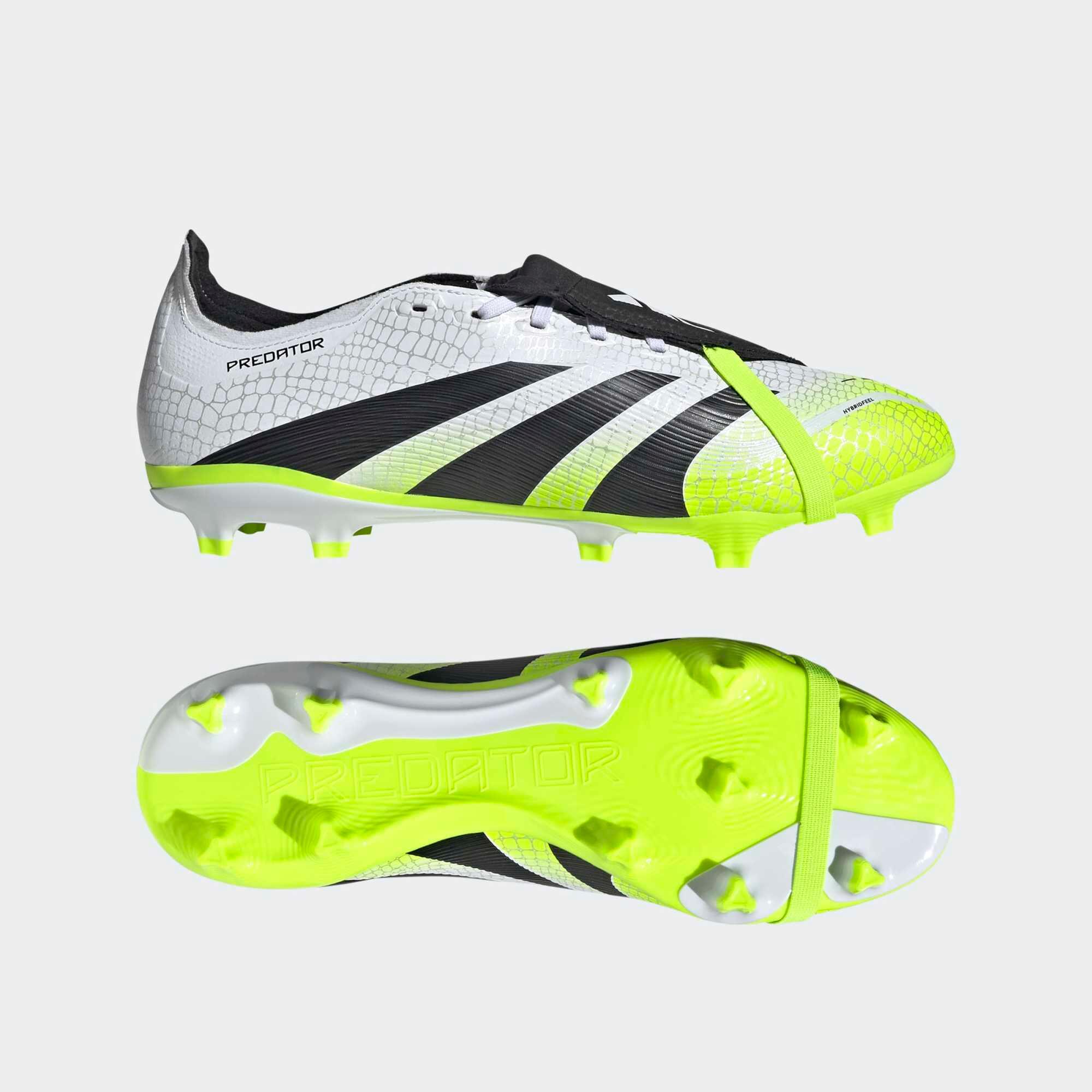 Schuhe Predator League FG/MG für Erwachsene weiss/grün 9/11
