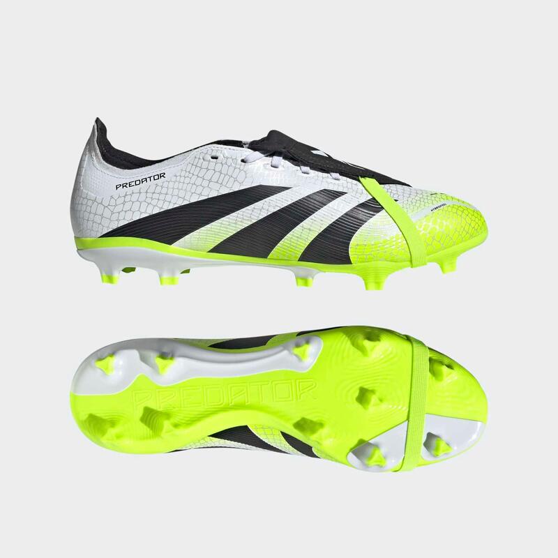 Ghete fotbal Predator League FG/MG Alb-Verde Adulți