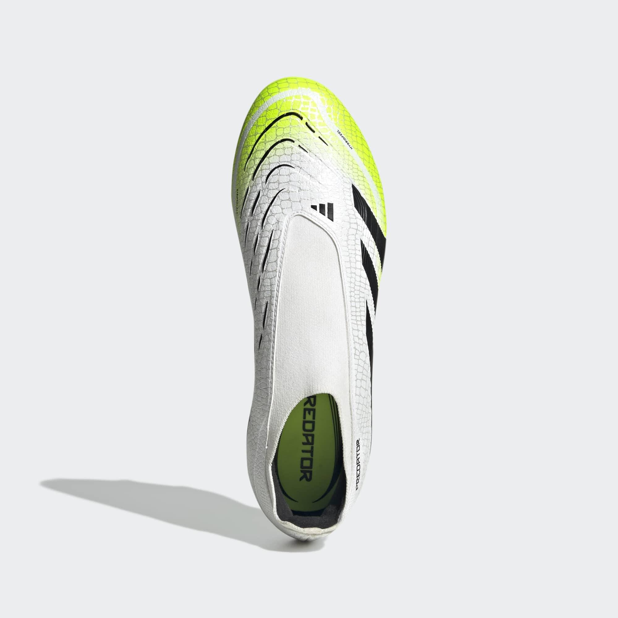 Chaussure Predator League Laceless FG/MG Adulte Blanc/Vert 5/10