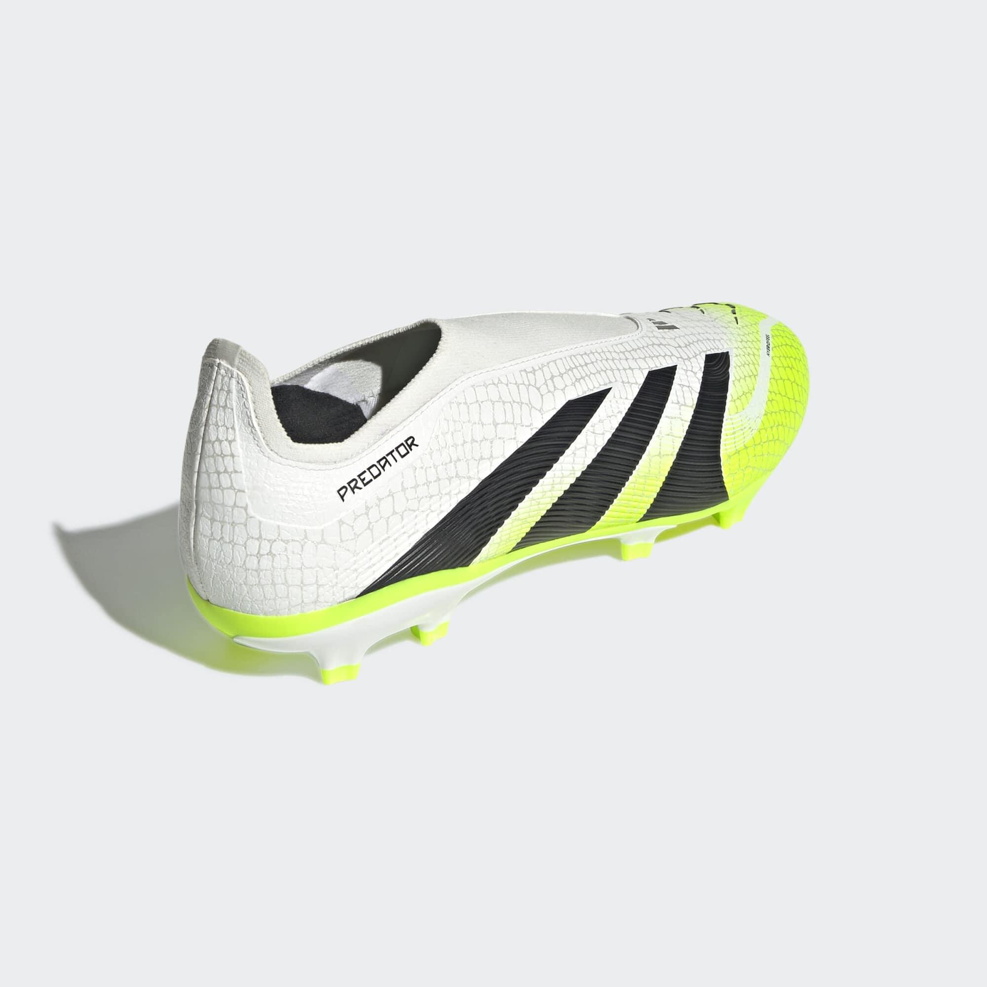 Chaussure Predator League Laceless FG/MG Adulte Blanc/Vert 10/10