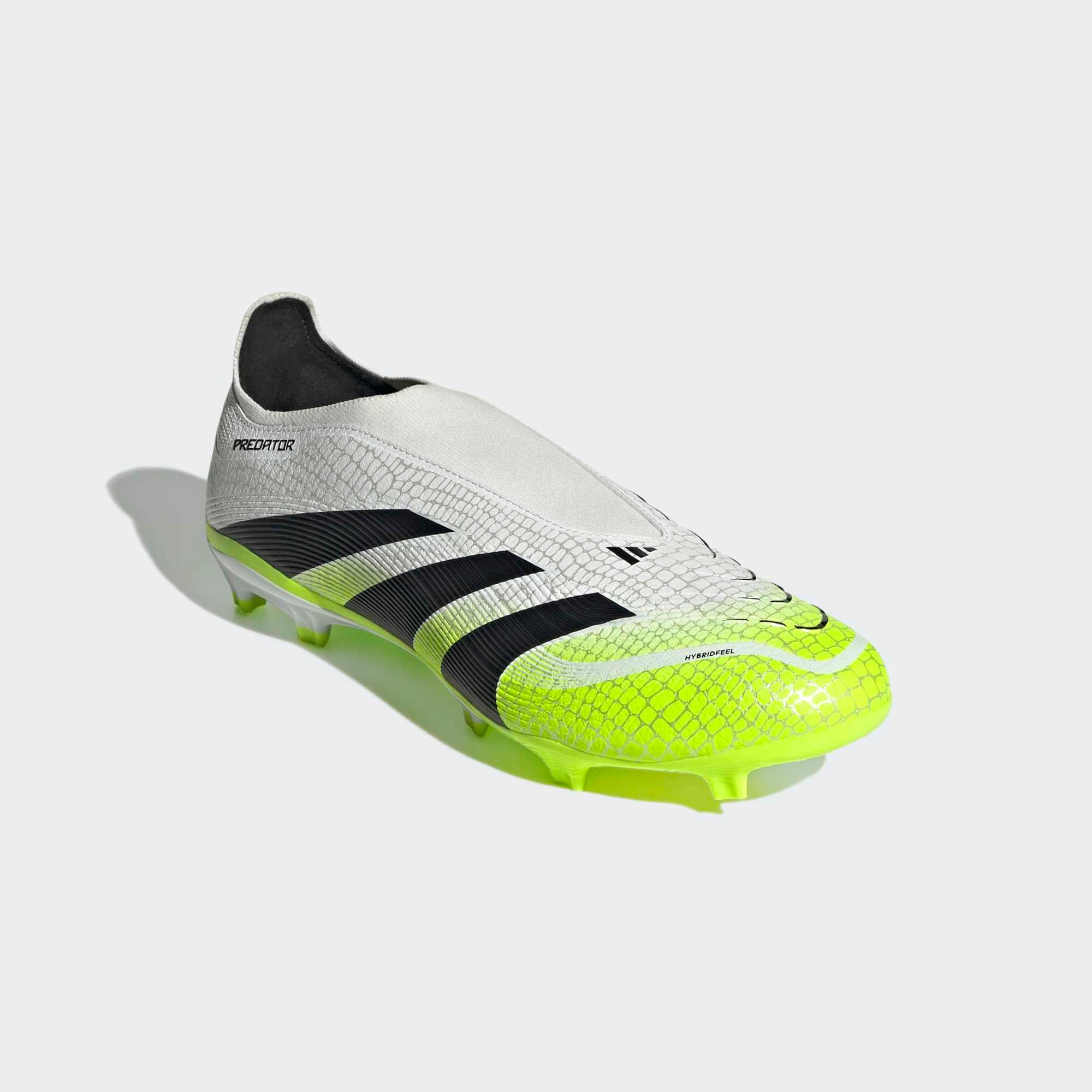 Chaussure Predator League Laceless FG/MG Adulte Blanc/Vert 2/10