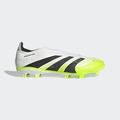 Adidas predator league ll fg/mg voetbalschoenen zonder veters wit/geel