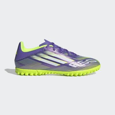 Adidas f50 club tf voetbalschoenen paars/geel