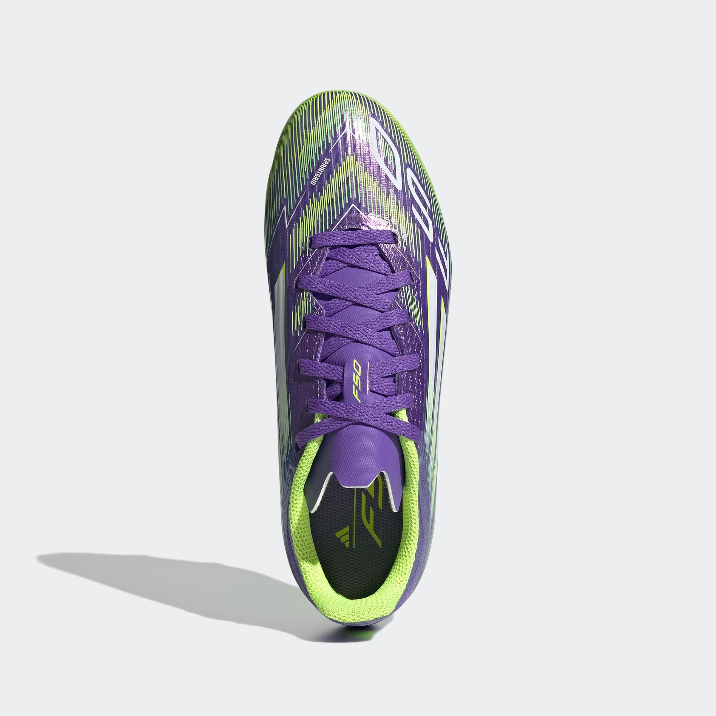 Scarpe bambino F50 LEAGUE FG/MG viola-verde ADIDAS | Decathlon