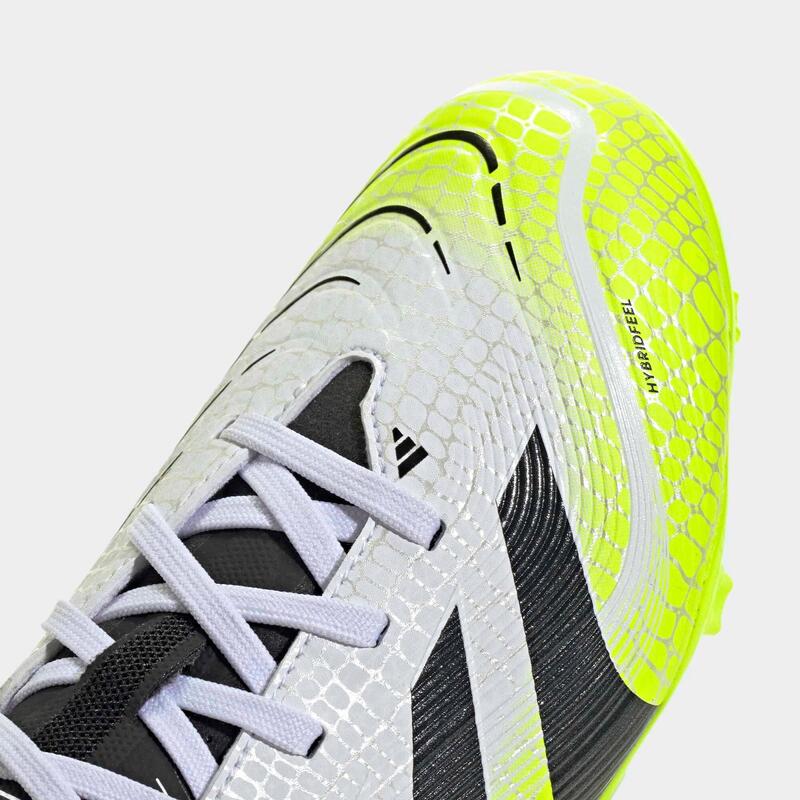 Ghete fotbal Predator League FG/MG Alb-Verde Copii