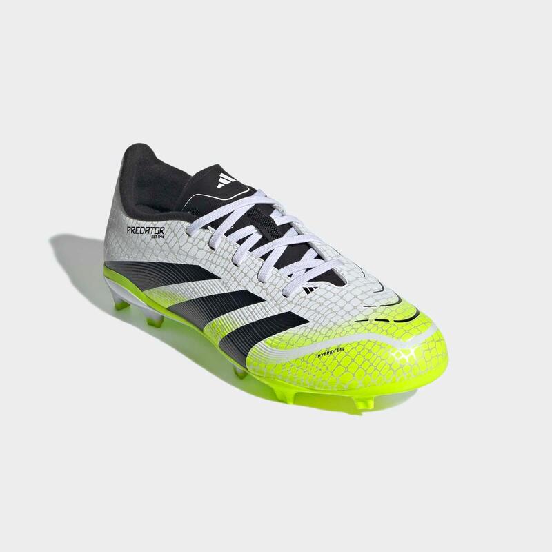 Ghete fotbal Predator League FG/MG Alb-Verde Copii