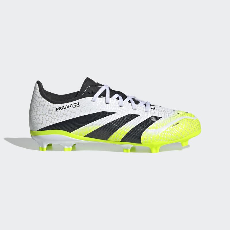 Ghete fotbal Predator League FG/MG Alb-Verde Copii