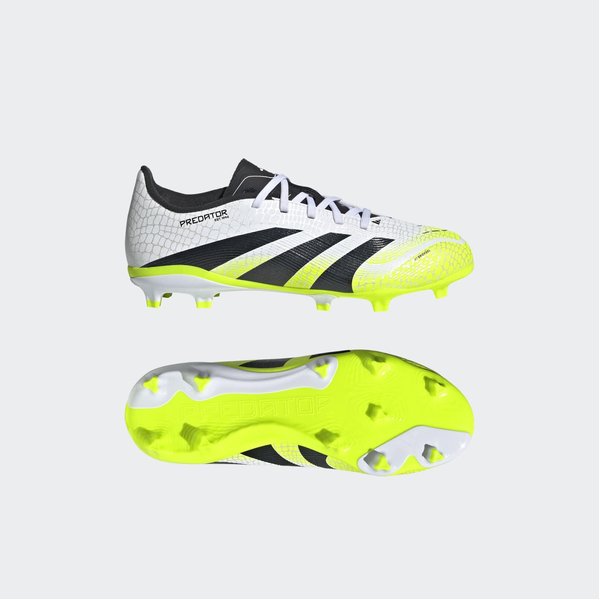 Chuteiras de Futebol Criança Predator League FG/MG Branco/Verde 8/10