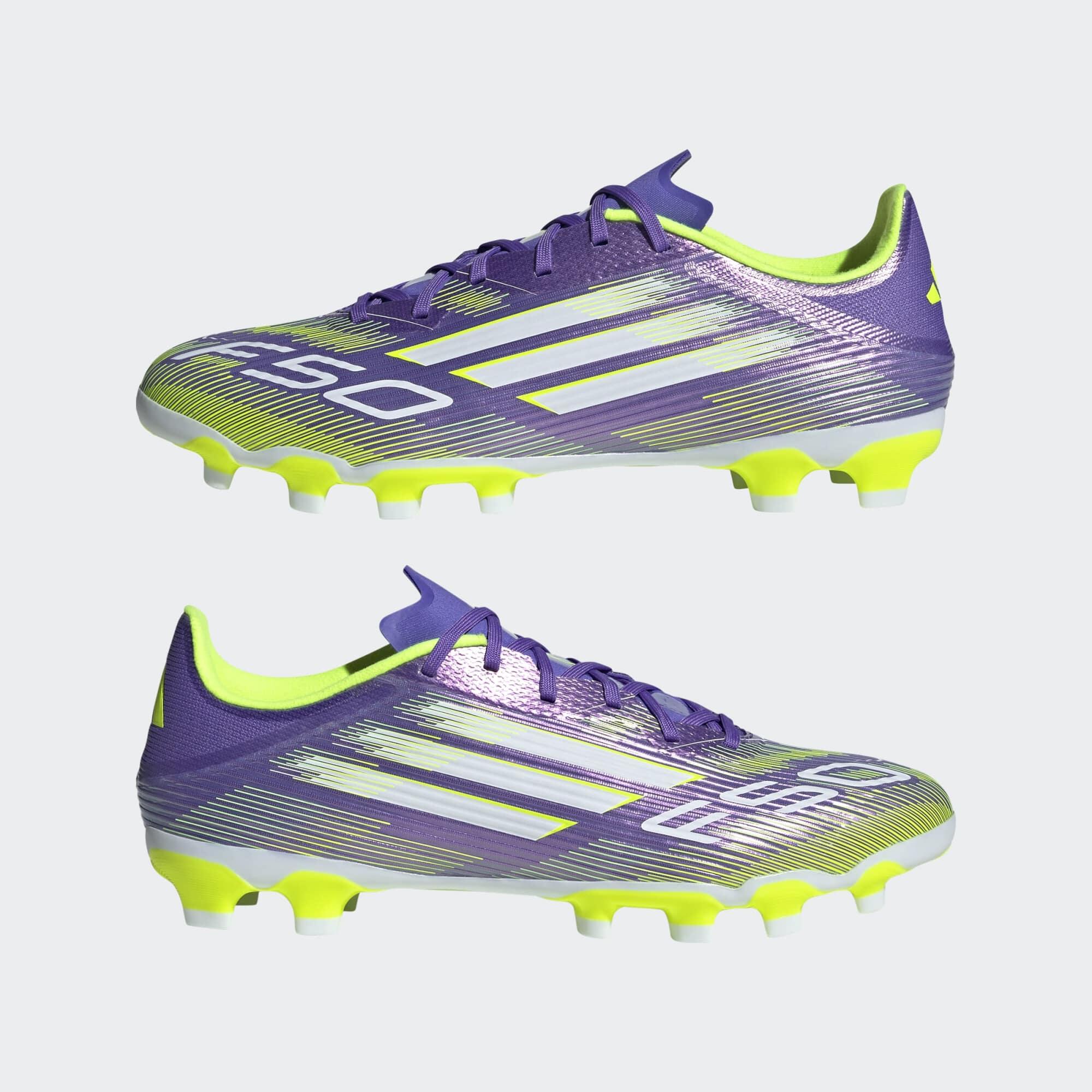 Schuhe F50 League FG/MG Erwachsene violett/gelb 7/10