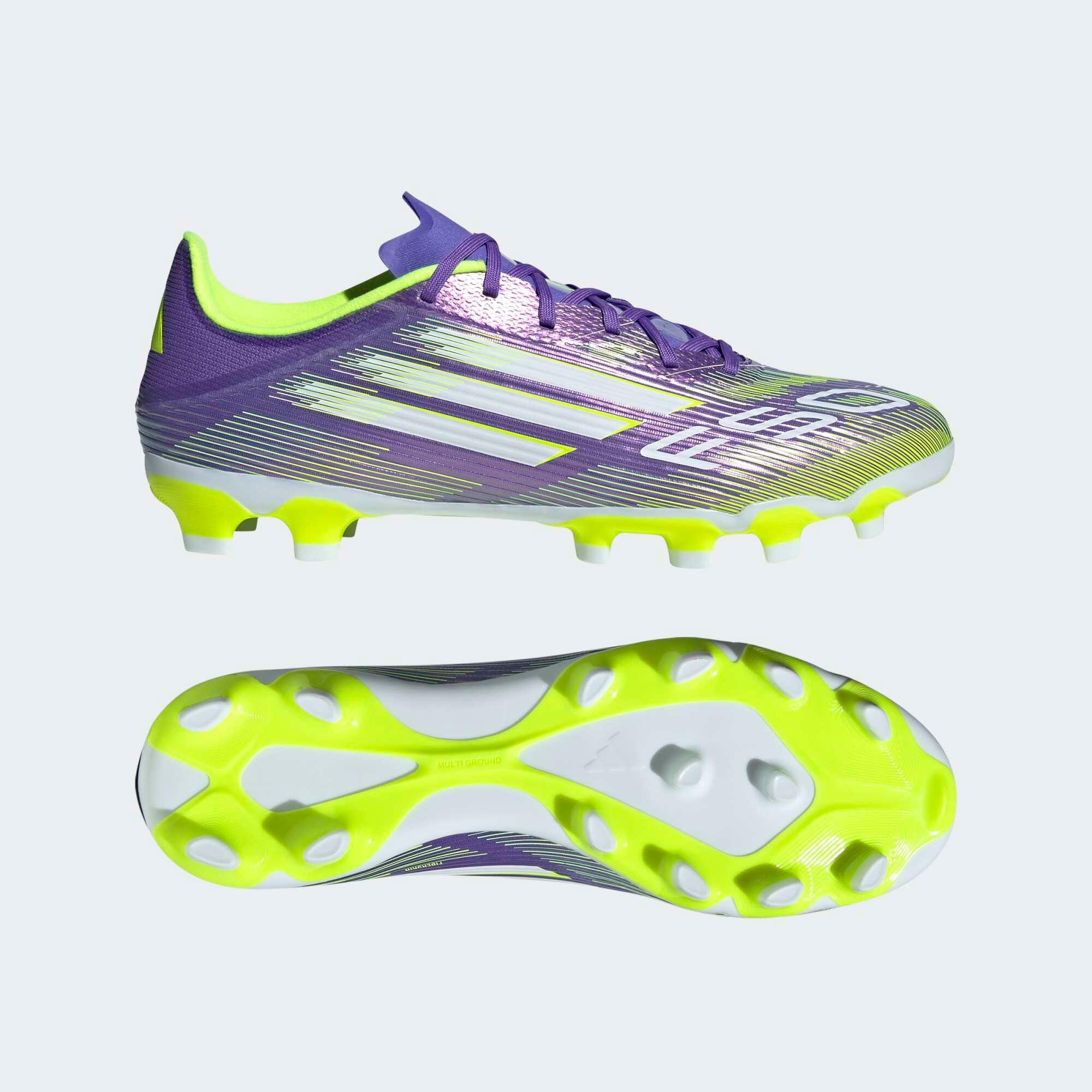 Schuhe F50 League FG/MG Erwachsene violett/gelb 8/10