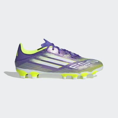 Adidas f50 league mg voetbalschoenen paars/geel