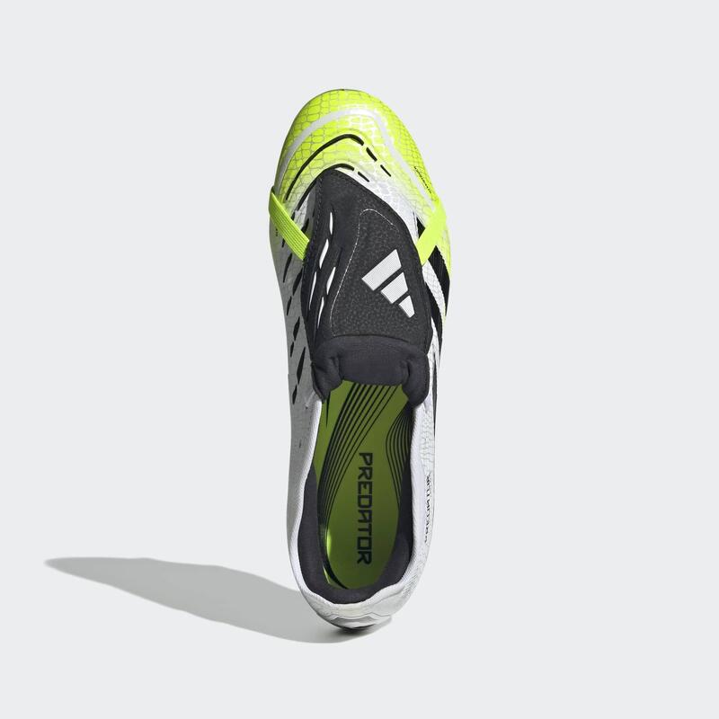 Ghete Predator PRO FG Alb-Verde Adulți