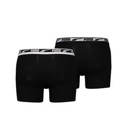 LOT de 2 boxers SPORT PUMA noir en coton respirant.