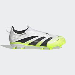 Chaussure Predator League Laceless FG/MG Enfant Blanc/Vert