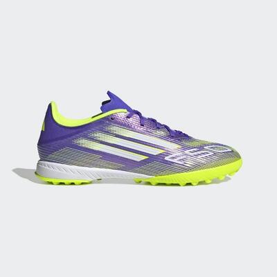 Adidas f50 league tf voetbalschoenen paars/geel