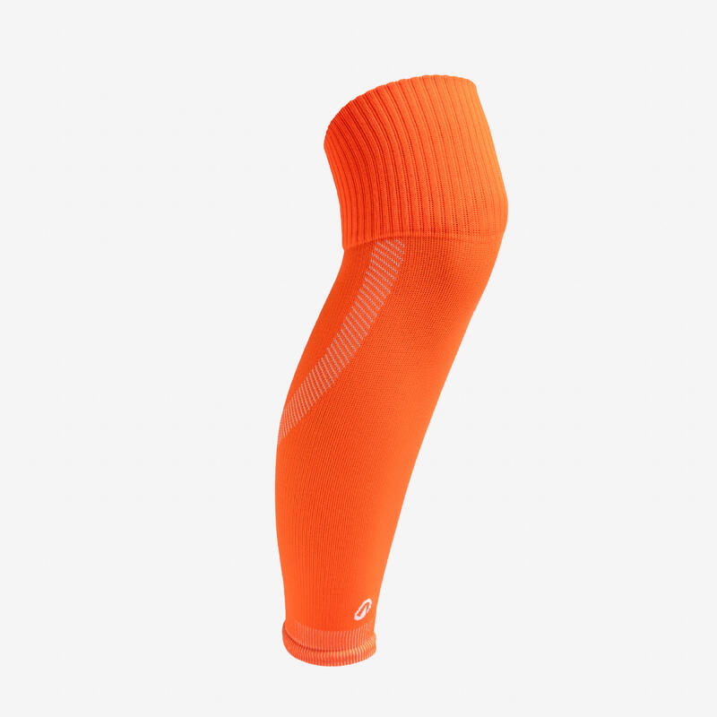 Chaussettes de football sans-pied orange