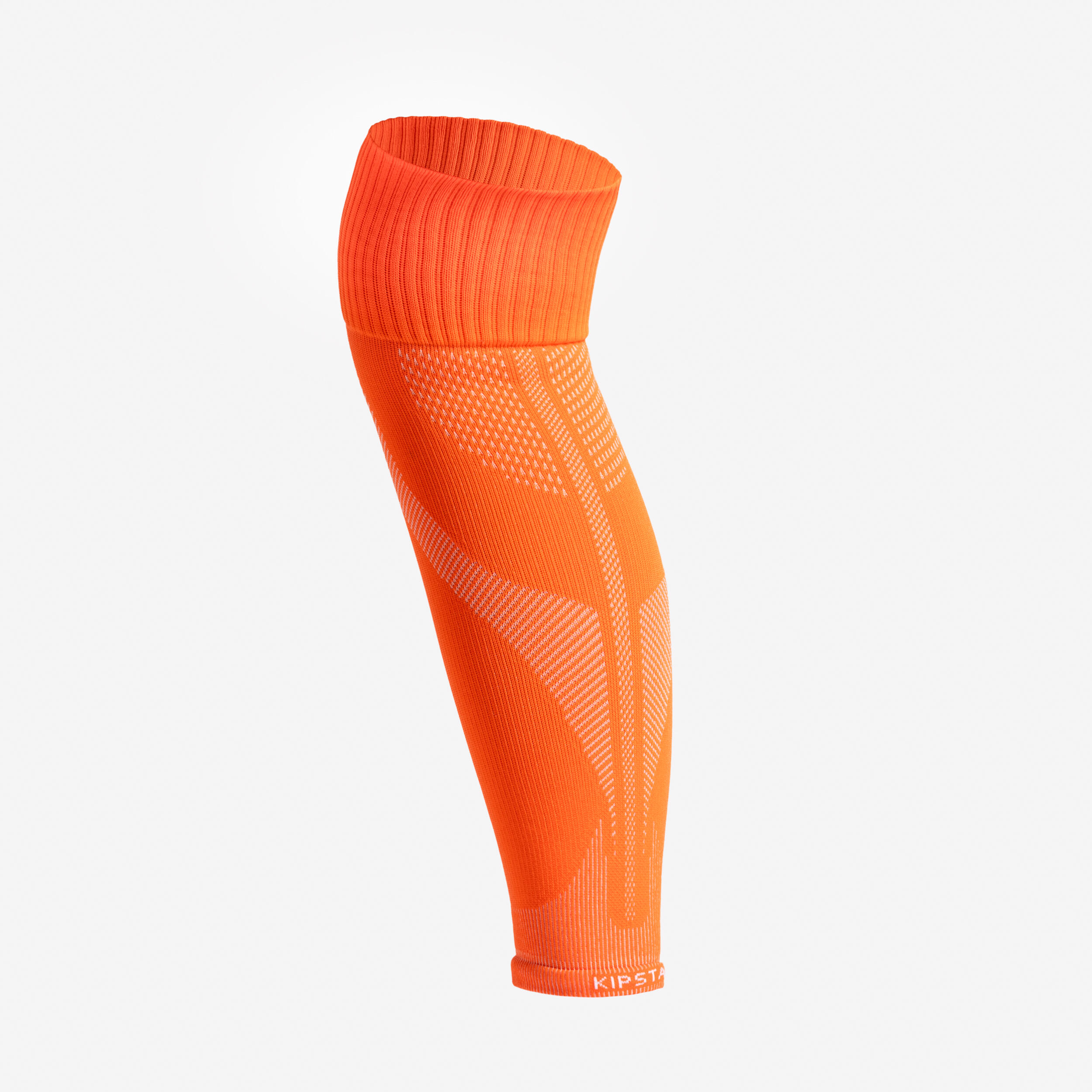 Fussfreie Fussballsocken orange 2/2