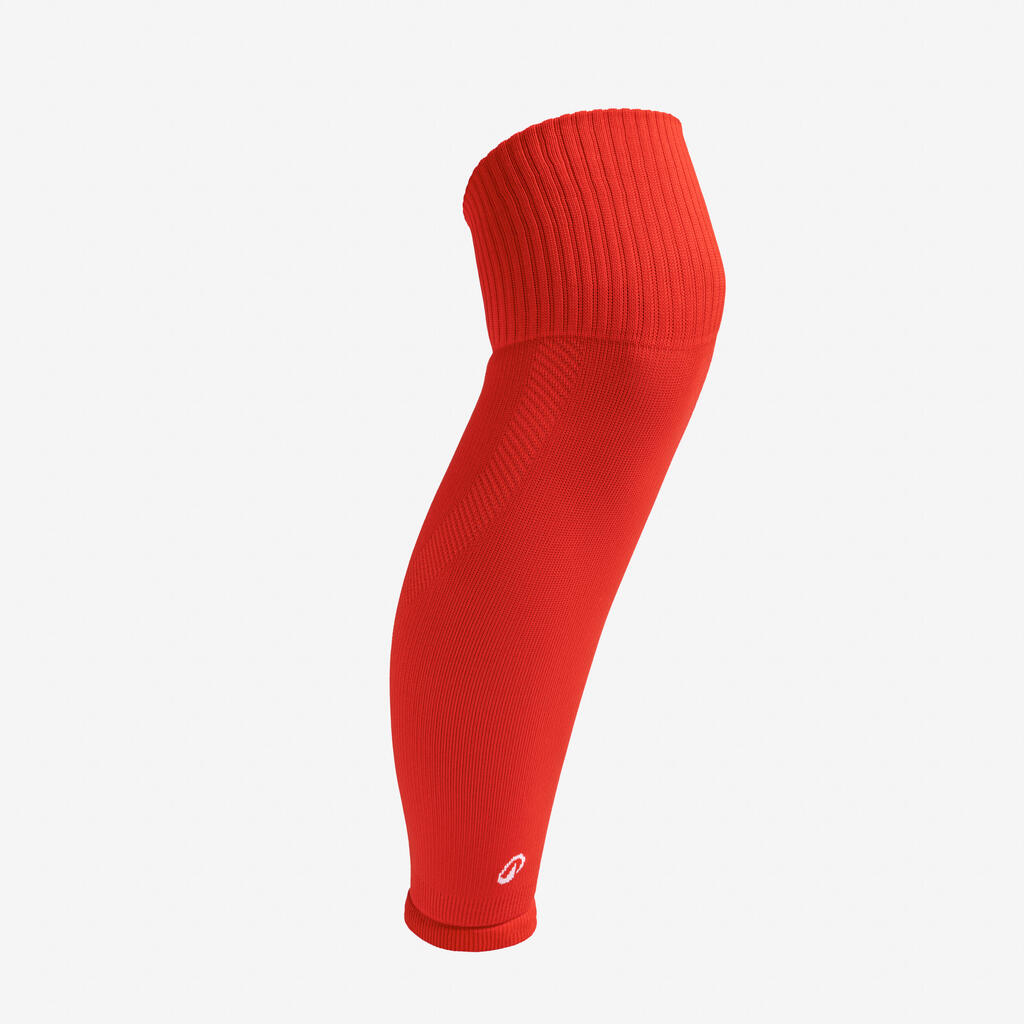Damen/Herren Fußball Sleeve Stutzen - rot