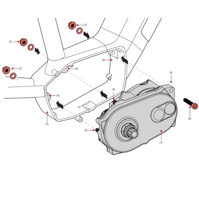 Csavarkészlet Brose Drive motorhoz