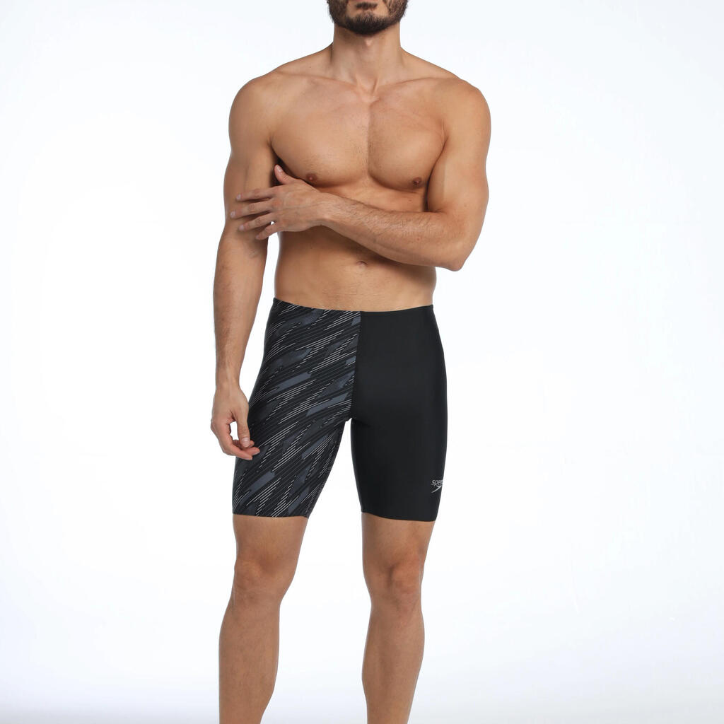 Traje de baño de natación tipo bóxer para Hombre Speedo Boomgrey - Negro/Gris