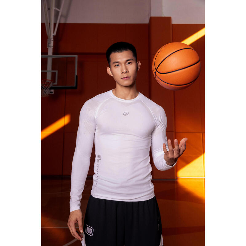 Buză baschet NBA fără cusături 900 alb, Adulți