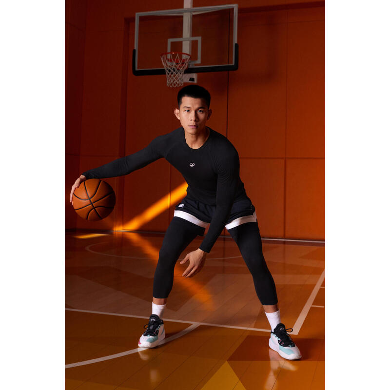 Bluză de corp de basket NBA fără cusături 900 negru Adulți