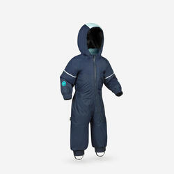 Combinaison de ski chaude et réglable enfant 1-5 ans, 500 Toddler marron/orange