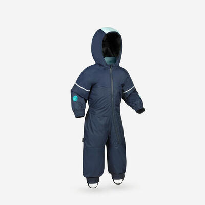 Tuta sci bambino 500 Toddler marrone e arancione