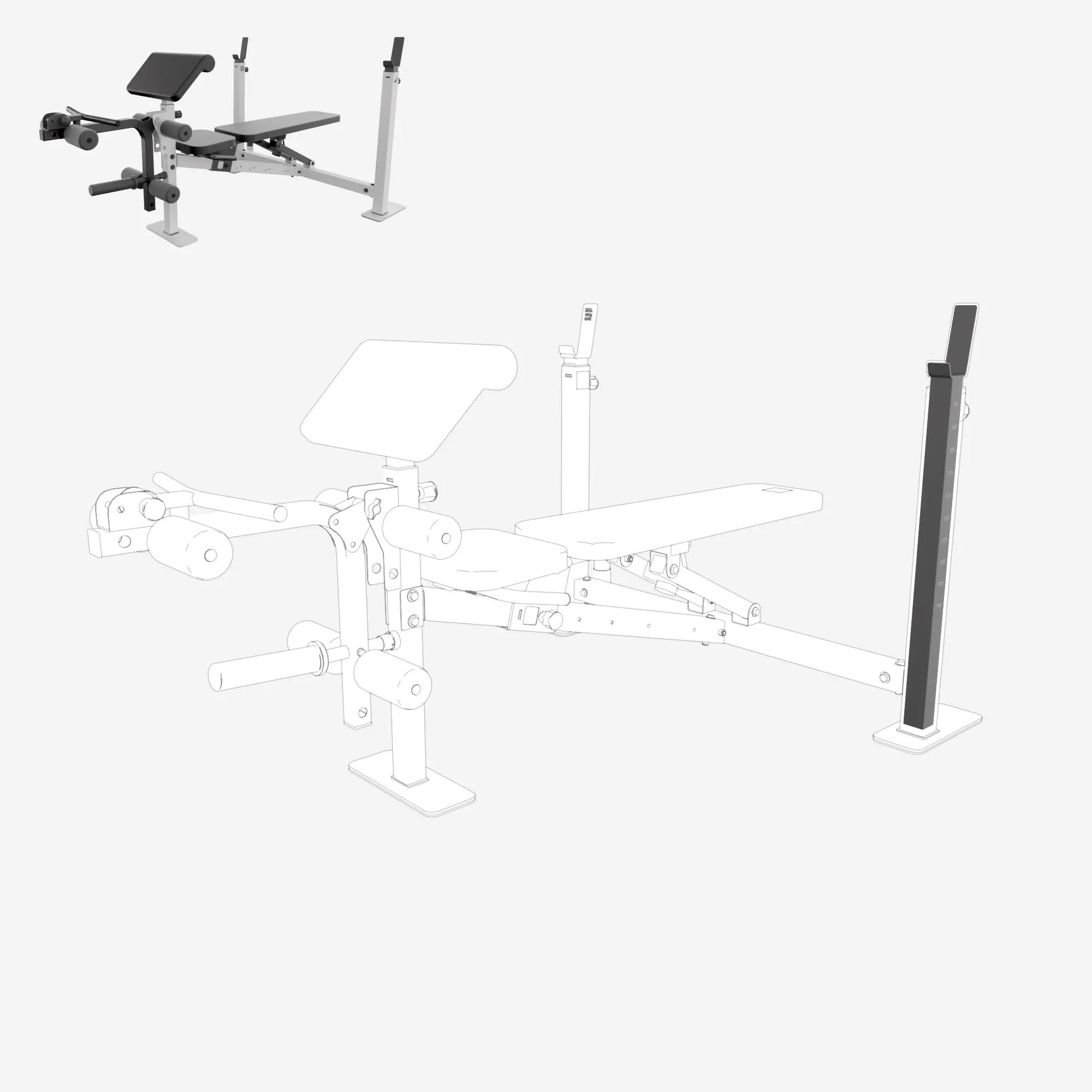 Muntant Superior Dret Peça Recanvi Banc Bench Press Multifunció 3/6