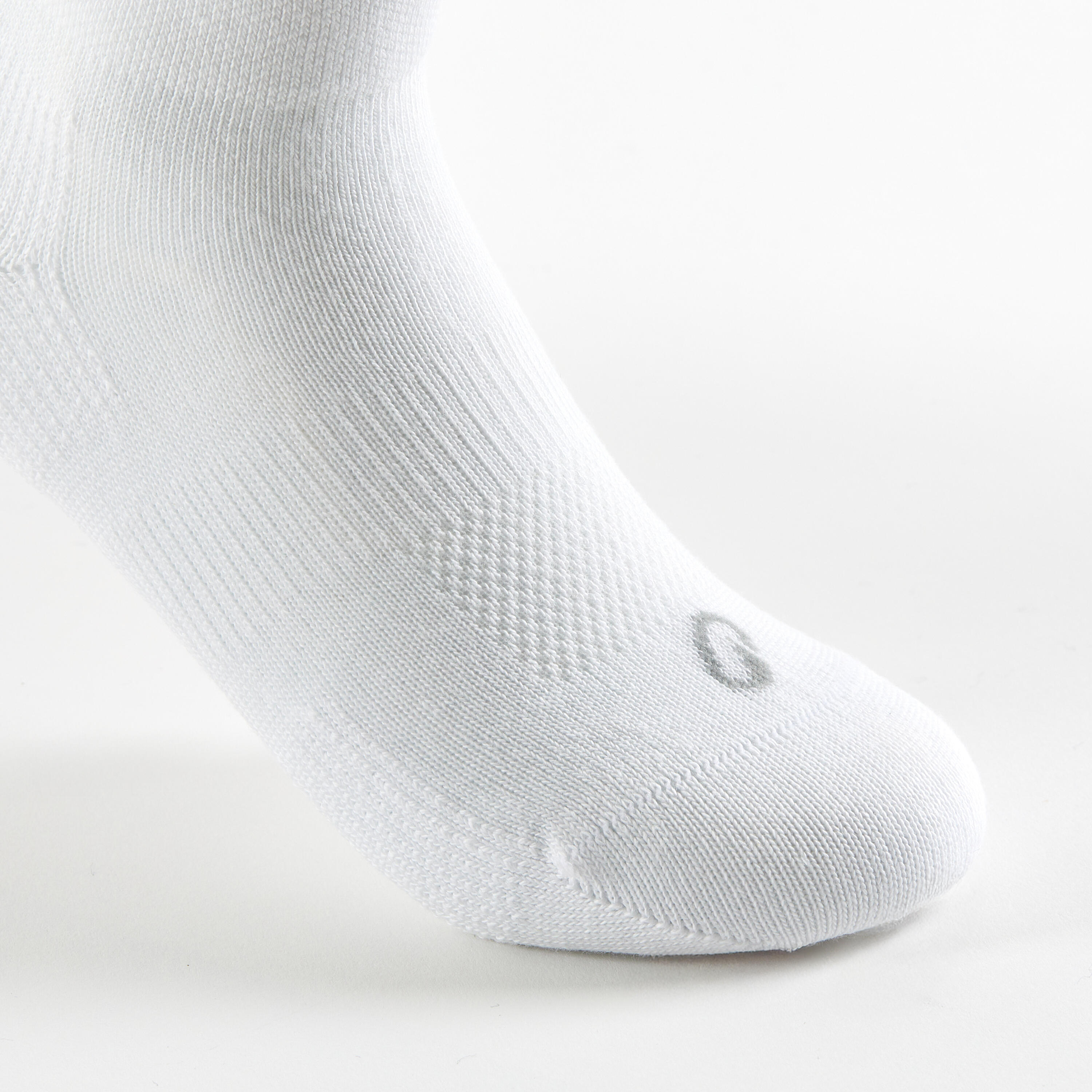 Calcetines media caña de Niños Pack de 3 Artengo RS160 blanco azul 9/19