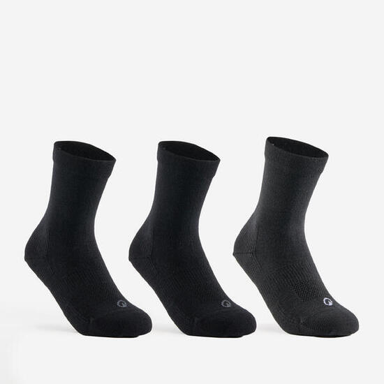 Calze lunghe bambino RS 160 nero-grigio x3