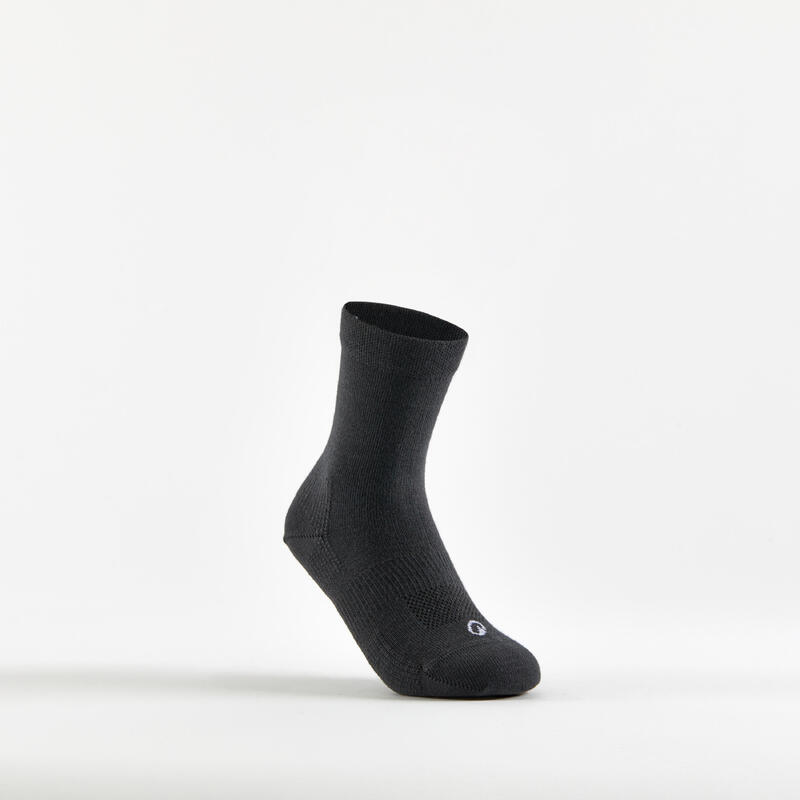 Çocuk Tenis Çorabı - Uzun Konç - 3 Çift - Siyah/Gri - RS 60