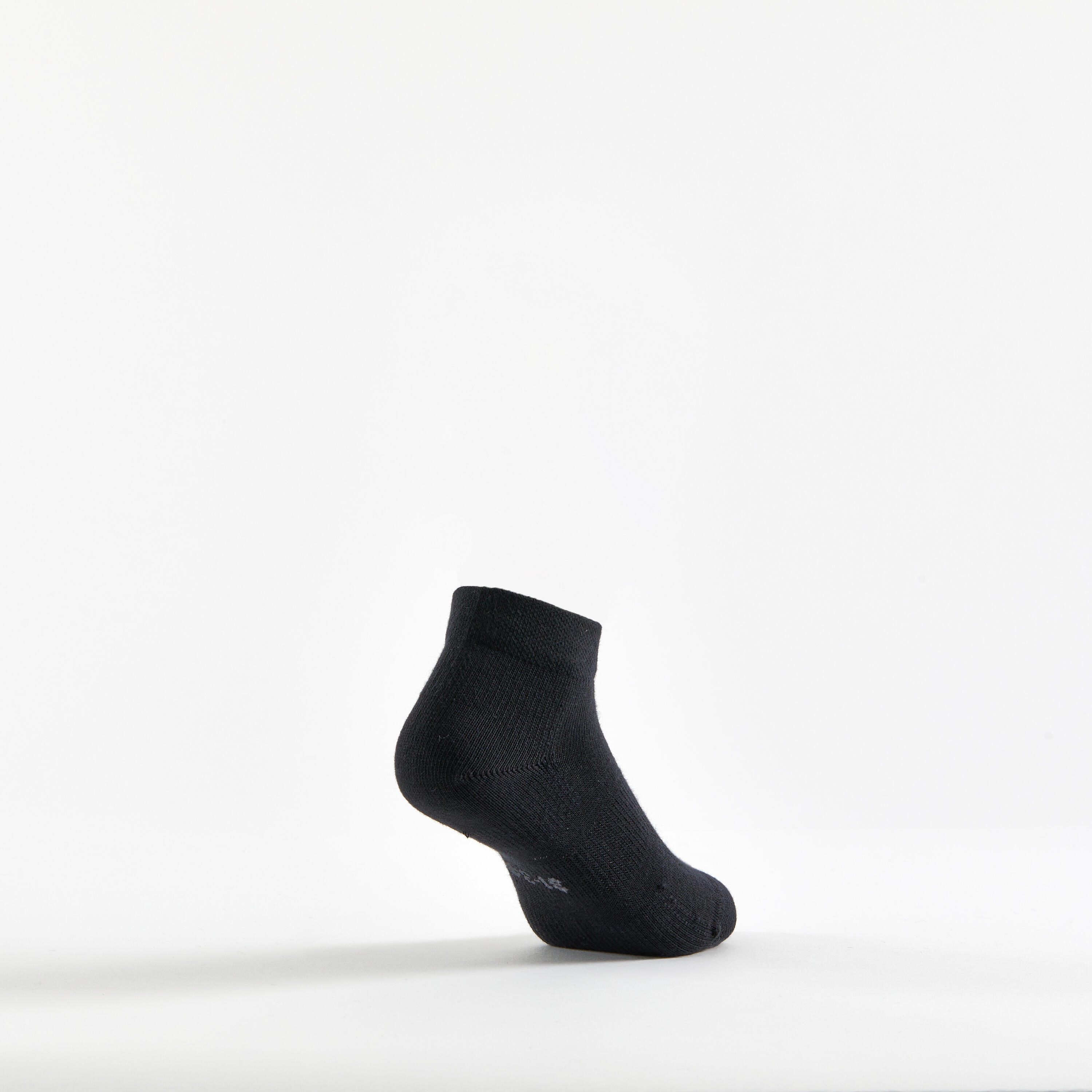 Kids' Mid-High Sports Socks Tri-Pack RS 160 - Black/Grey 5/5