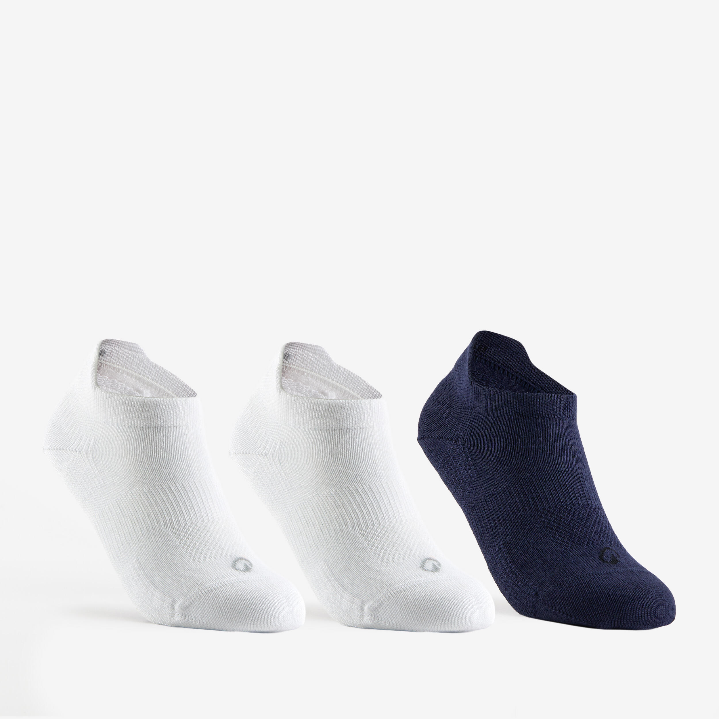 Chaussettes de tennis x3 enfant - RS 160 blanc/bleu - DECATHLON