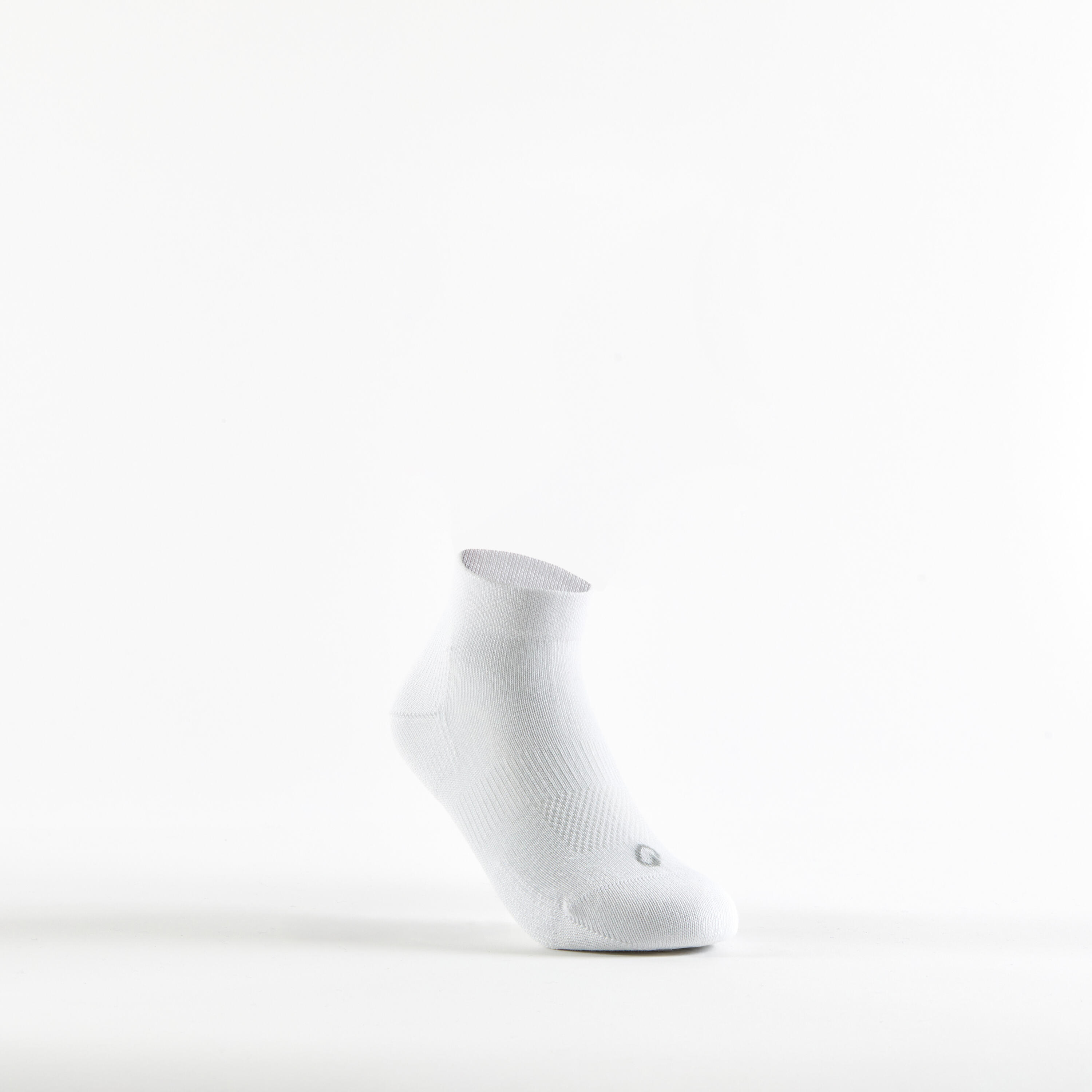 Kids' Mid-High Sports Socks Tri-Pack RS 160 - White/Navy